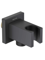 Шланговое подключение с держателем для душа Aquatek AQ2463MB черный