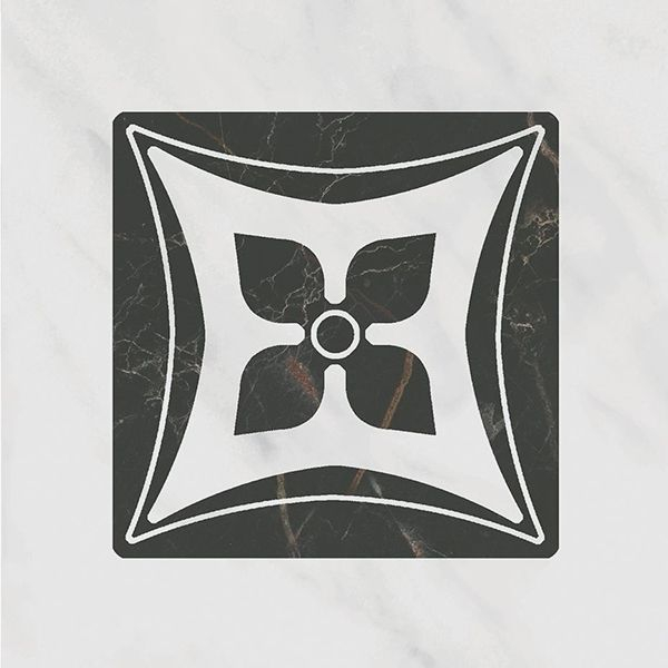 Вставка Келуш 2 грань черно-белый (TOC005) 9.8x9.8 от Kerama Marazzi (Россия)