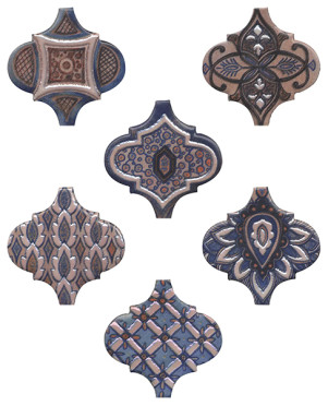 Панно Арабески Марокко 2 (из 6 частей 6.5x6.5) (KMP3STA011M6X) 10x25x6.9 от Kerama Marazzi (Россия)