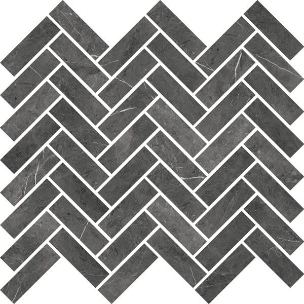 Мозаика SENSI MOS CHEVRON PIETRA GREY 30x30 от ABK Ceramiche (Италия)