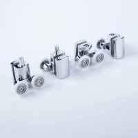 Ролики IDDIS 2 верхних 2 нижних двойные D=23 мм хром стекло 7-8 мм 966D23C8DZ