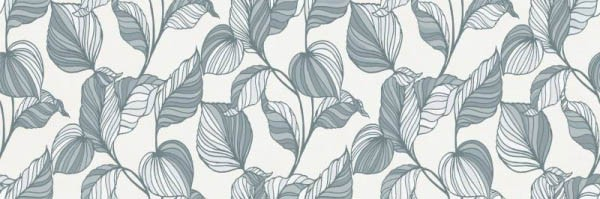 Настенная плитка Vida Decoro Edera Azzurro Touch Rett (RA6Y) 30x90 от Ragno (Италия)