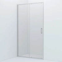 Душевая дверь в нишу Iddis Zodiac 110 см. профиль хром, стекло прозрачное