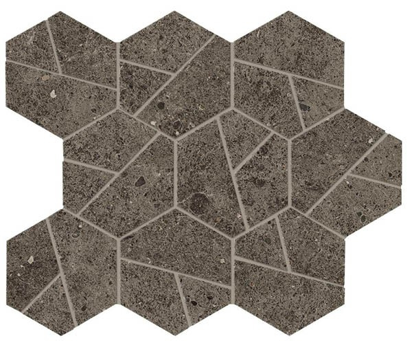 Мозаика Boost Stone Tobacco Mosaico Hex (A7C1) 25x28.5 от Atlas Concorde (Италия)