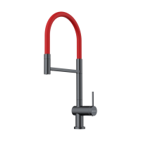 Смеситель для кухни с выдвижной лейкой Omoikiri Kanto-2 Plus-SB GM-R 4994460 вороненая сталь