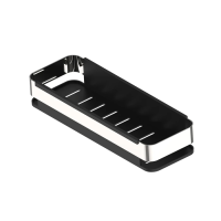 Полка IDDIS черная (SHE13SBi44) черный/хром