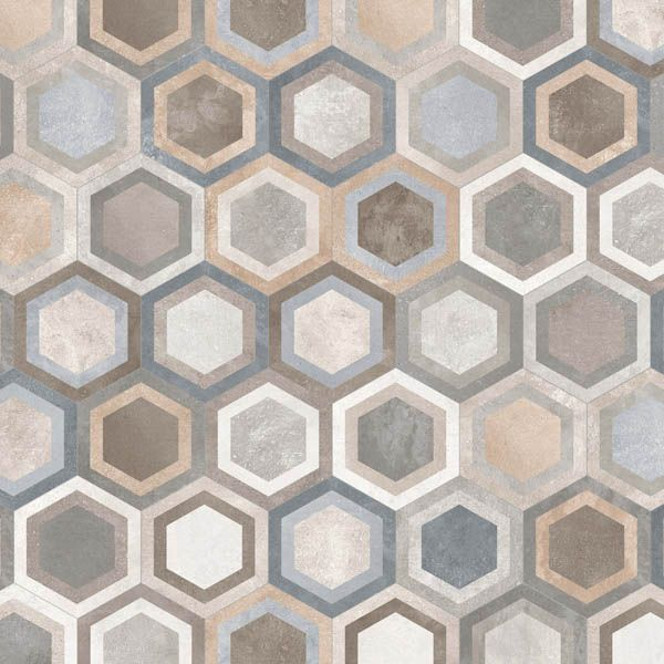 Керамогранит Hexagono Bushmills Multicolor 23x26.6 от Vives Ceramica (Испания)