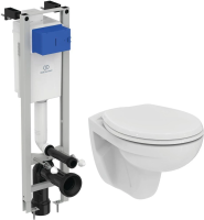Комплект унитаз с инсталляцией и сиденьем микролифт Ideal Standard Eurovit W660101