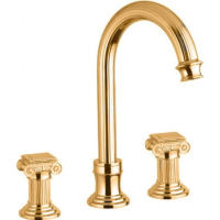 Смеситель для раковины на три отверстия Cezares Olimp OLIMP-BLS2-A-03/24-O золото