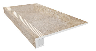 Комплект KAILAS (Ступень KA03 (33x120)непол.(прям.бортик)с насечками+Подступенок(14.5x120) 33x120 от Ametis (Россия)