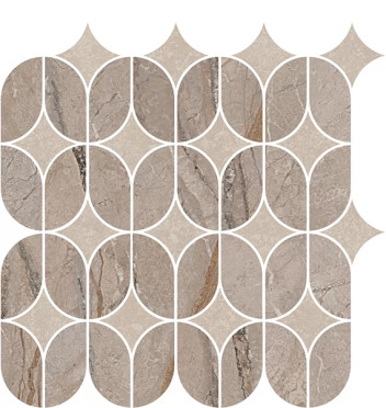 Мозаика Ифран наборный бежевый светлый глянцевый обрезной (KMD2HID014BR) 30x32.5x0.9 от Kerama Marazzi (Россия)