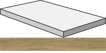 Угловая ступень S.WOOD GRAD.ANG.120/DX W.GO правая 33x120 от Sant Agostino (Италия)