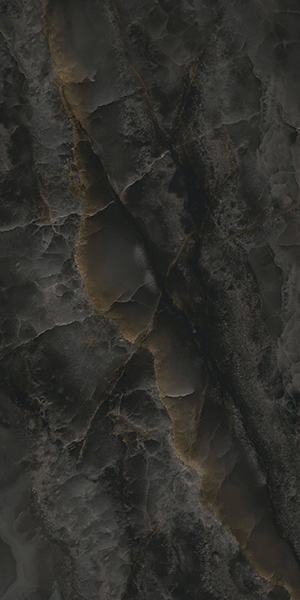 Керамогранит BOOKMATCH ONICE BLACK A POLISHED 160x320x0.6 от Ascale (Испания)