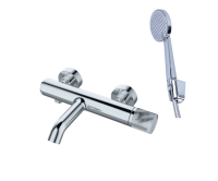 Cмеситель для ванны Bronze de Luxe FOCUS хром/мрамор (24603CM)