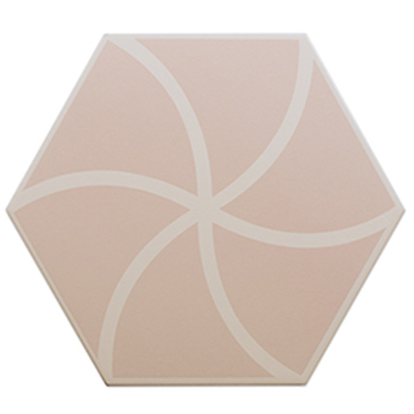 Керамогранит FANCY WAVES PINK (127015) 20x23 от DNA Tiles (Испания)