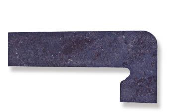 Плинтус Metalica Zanquin Fior izda/dcha Basalt левый/правый 39.5x17.5 от Exagres (Испания)