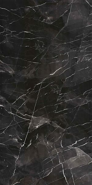 Керамогранит BLACK CALACATTA KRISTAL Rectified Parlak Nano 120 60x120 от Kutahya (Турция)