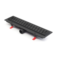 Душевой лоток Paini Medium 550 мм, черный матовый