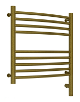 Полотенцесушитель электрический 500x500 Сунержа Богема + выгнутая 05-5803-5050 бронза