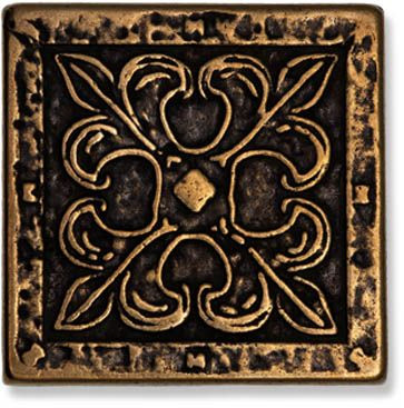 Декор BRONZO-25 вставка VENZEL латунная 5x5 от BronzoDecor (Россия)