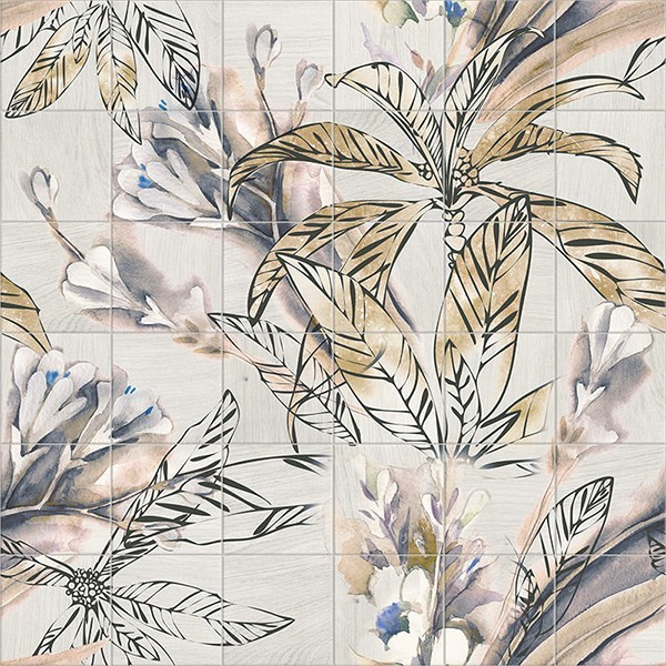 Панно MURAL AUTUMN LEAVES (36 шт 20x20) 120x120 от Mainzu (Испания)