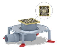 Трап для душа Bronze de Luxe 21962-5602 бронзовый