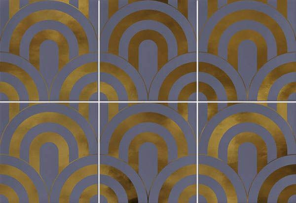 Настенная плитка Takada Indigo Oro 23x33.5 от Vives Ceramica (Испания)