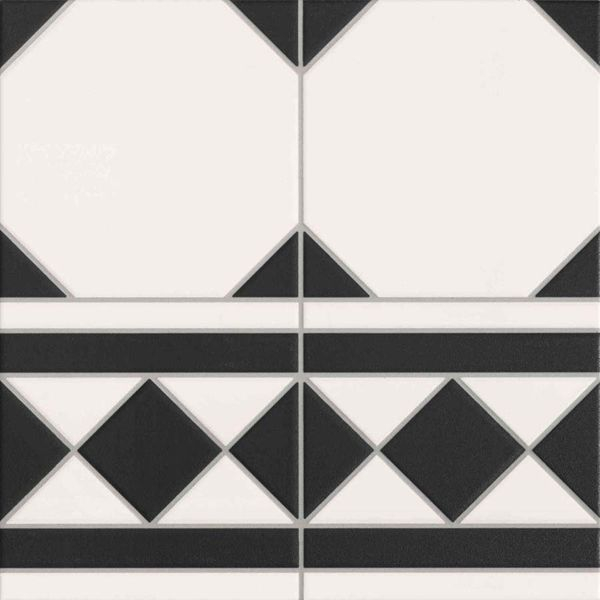 Декор Oxford Negro Cenefa 33.3x33.3 от Realonda Ceramica (Испания)