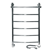 Полотенцесушитель электрический 800x500 Ника Arc ЛД ВП 80/50 лев