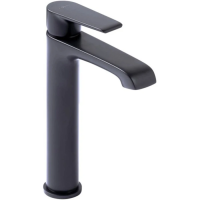 Смеситель для накладной раковины Cezares Nautic NAUTIC-LC-NOP с донным клапаном, черный матовый