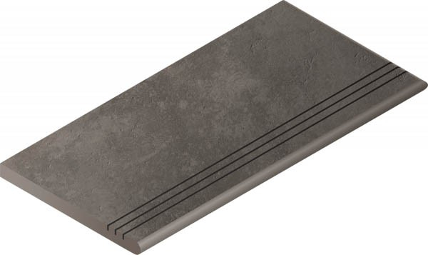 Угловая ступень BLACK GRADINO ROUND GRIP DX правая 30x60 от Italon (Россия)