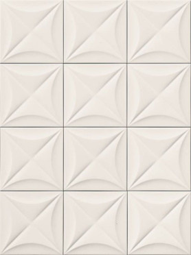 Настенная плитка 4D Flower White 20x20 от Marca Corona (Италия)