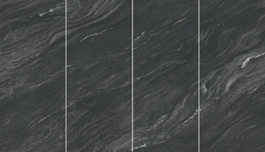 Керамогранит Marvel Diva Black Tempest 6mm Silk Kit Endless (AYWB) 120x278 от Atlas Concorde (Италия)