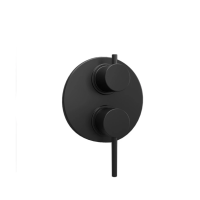 Смеситель для ванны Paini Cox встраиваемый, черный матовый PVD