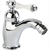 Смеситель для биде Cezares Margot MARGOT-BSM1-01-Bi хром ручка белая