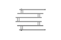 Полотенцесушитель водяной 500x500 Ника Econ ПМ 4 50/50