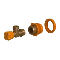 Кран шаровой для затвора воды Cersanit Universal для инсталляции AQUA 40 (ZP-CAV-INS-2)