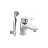 Cмеситель для раковины с гигиеническим душем Bravat Drop F14898C-2