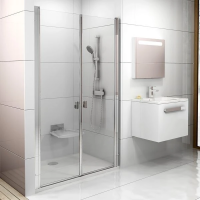 Душевая дверь в нишу Ravak Chrome CSDL2-100 профиль хром, стекло прозрачное