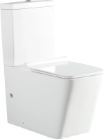 Унитаз-компакт напольный с бачком и сиденьем микролифт Aquanet Tavr TAVR-C1+TAVR-C2 безободковый