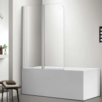 Шторка для ванны Aquatek Дельта 99 см. профиль хром, стекло прозрачное