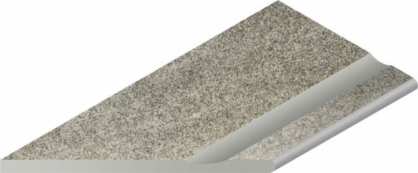 Угловая ступень NORDICA X2 SILVER BOR. SVASATO ROUND SX левая (620090001062) 30x60 от Italon (Россия)