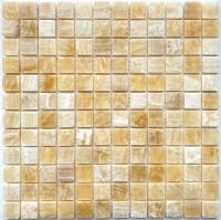 pixmosaic PIX 306 Honey onyx, чип 23x23 мм, сетка 305х305x8 мм, Полированная