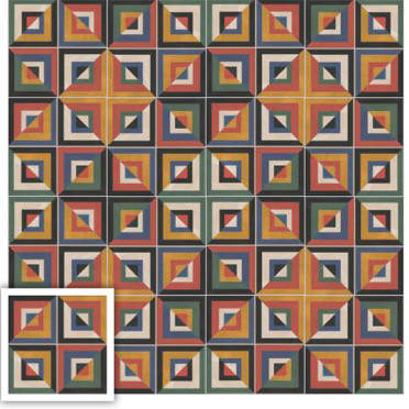 Керамогранит Scs Mandala Red 19.8x19.8 от Simpolo (Индия)