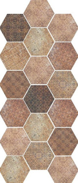 Керамогранит Pompeia Decor Marron (MNP000011) 20x24 от Monopole (Испания)