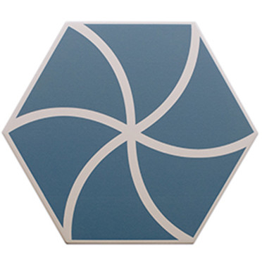 Керамогранит FANCY WAVES OCEAN (127014) 20x23 от DNA Tiles (Испания)