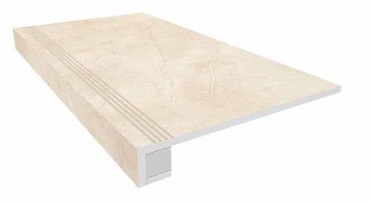 Комплект (Ступень MA02(33x120)непол(прямоугол.бортик)с насечками+Подступенок (14.5x120) 33x120 от Ametis (Россия)