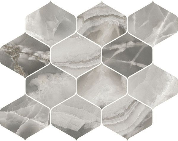 Мозаика Jade Mosaico Ninfa Ematite (82053) 27.7x35 от Cerdomus (Италия)