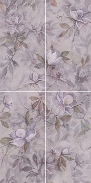 Панно Магнолия 3 матовый из 4 частей (30х60) (VT/C413/4x/11037R) 60x120x9 от Kerama Marazzi (Россия)