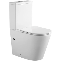 Унитаз-компакт напольный с бачком и сиденьем микролифт Aquatek Вега AQ2904-00 безободковый